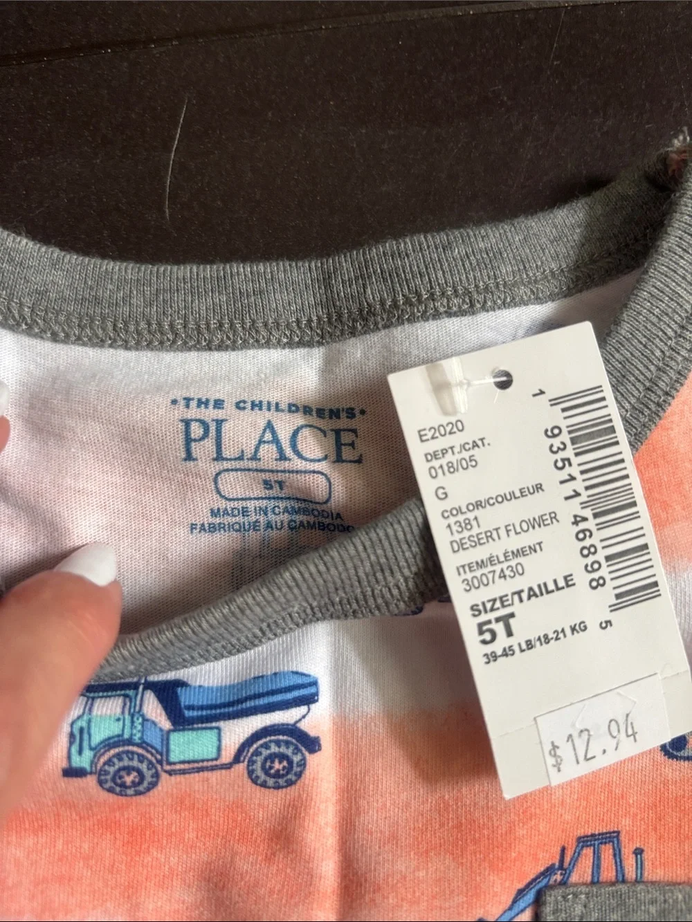 GAP Boys Long Sleeve Tee - Light Blue with White #HAVOC Print